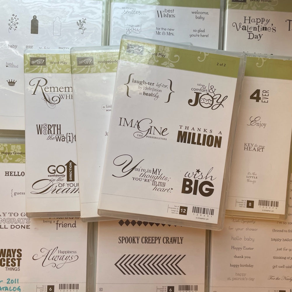 Stampin Up Assorted Sentiment Stamp Sets